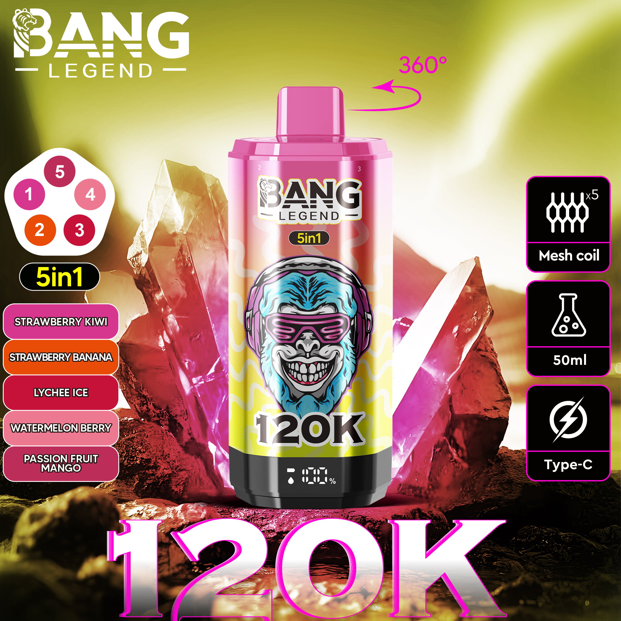 BANG LEGEND 120000